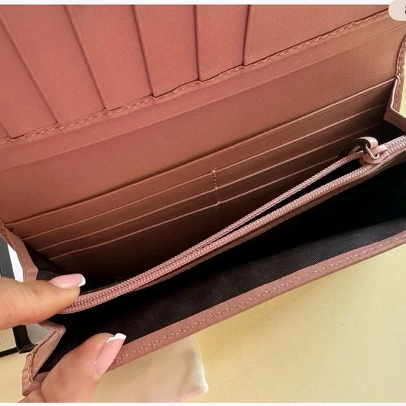 Gucci Microguccissima leather flap continental wallet in pink with chain - Picture 12 of 14